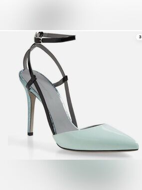 Alexander Wang 'Jodie' Ankle Strap Calfskin Leather Pump heel size. 38